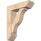 Ekena Millwork Funston Slat Smooth Bracket w/ Offset Brace, Douglas Fir, 5 1/2"W x 18"D x 22"H BKT0604X18X22FST06SDF - alternate 1